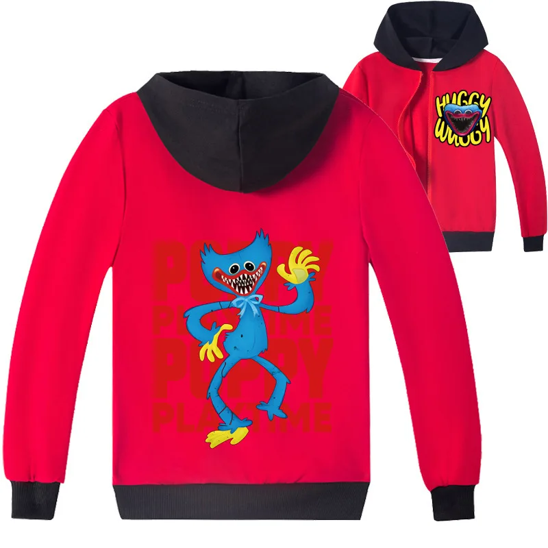 

Bobby Game Kissy Missy Huggy Wuggy Hoodie Boys Poppy Playtime Sweatshirt Kids Harajuku Zipper Hoodies Girls Hooded Jackets Coat