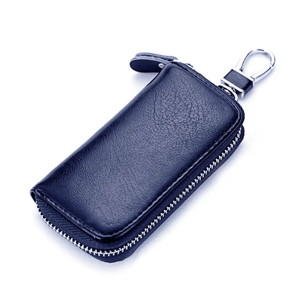 

Multi-function Zipper Closure Style Universal Car Key Case Wallet Bag (Blue)
