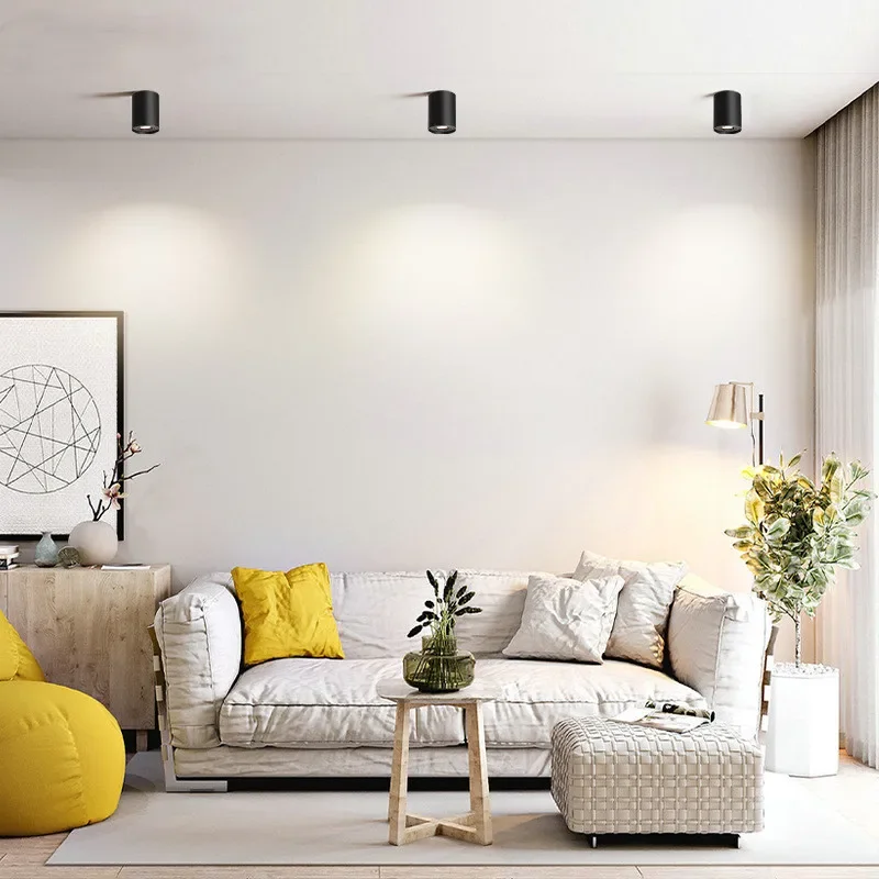 Высококачественный вращающийся светодиодный потолочный светильник COB для