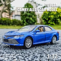 132 toyota camry alloy car model diecasts metal toy vehicles car model simulation sound and light collection childrens toy gift
