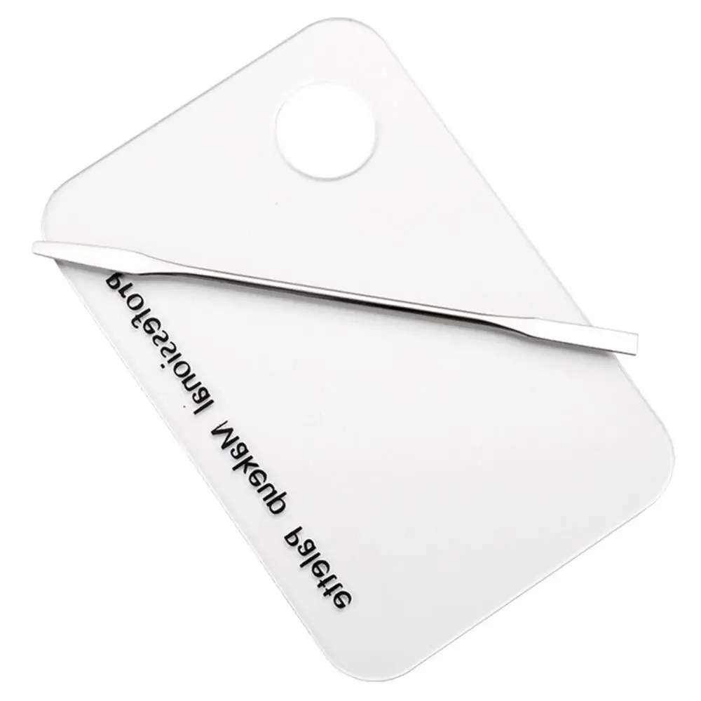 Акриловая палитра для макияжа пластина гель-лака ногтей шпатель смешивания