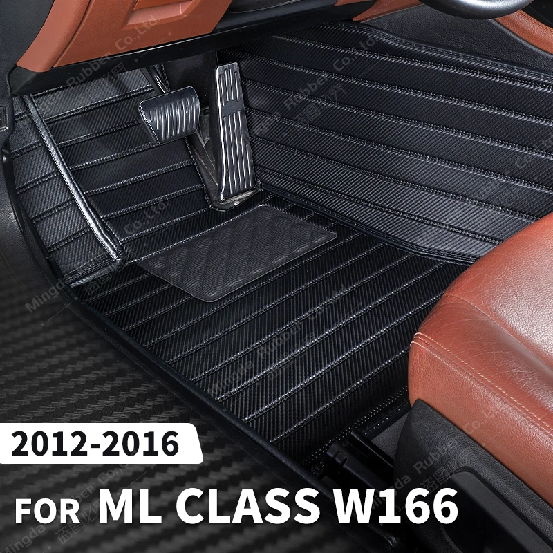 Коврики из углеродного волокна для Mercedes Benz ML Class W166 2012-2016 13 14 15 футов аксессуары