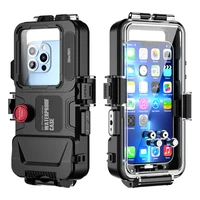 30m 98ft universal professional diving phone case for iphone 14 12 11 13 pro max xr x xs max 8 depth underwater waterproof cover
