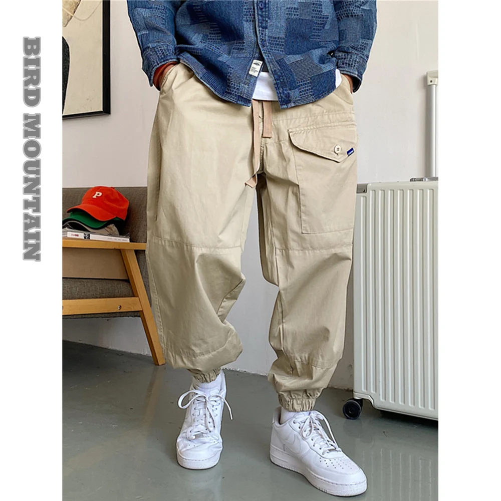 Уличная одежда в Корейском стиле свободные штаны для бега тонкие повседневные