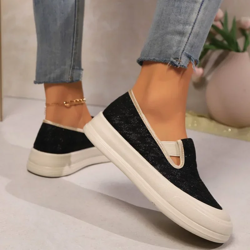 Женские блестящие пучки без шнурков новая модель 2024