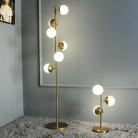 nordic bubble ball floor lamp modern gold rod iron art luminaires for living room sofa bedroom bedside decoration standing light