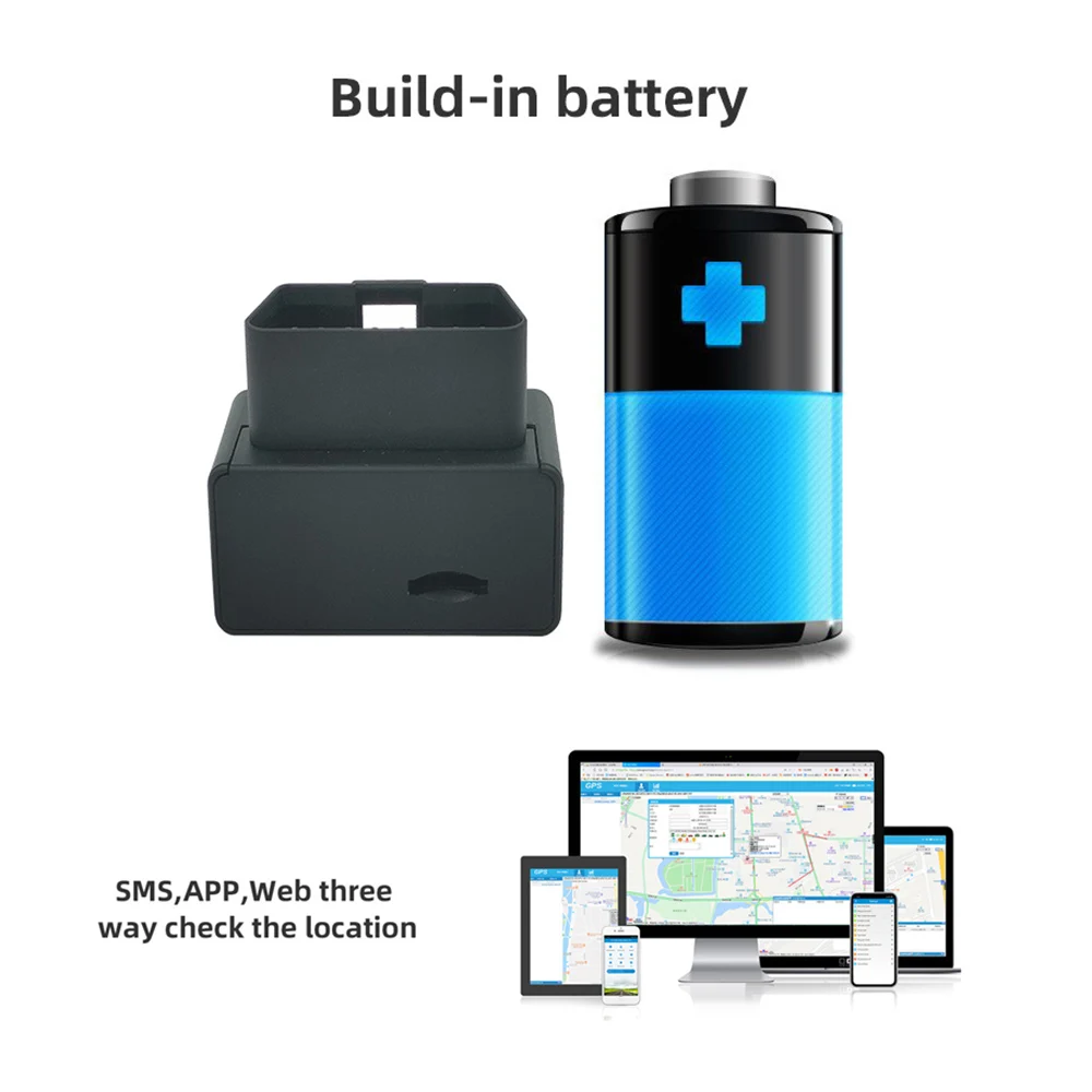 Мини GPS-трекер 16-контактный OBD2 автомобильный Противоугонный трекер OBD II GSM