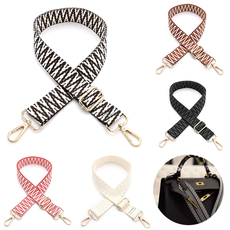 

O Bag Straps Women Shoulder Messenger Bags DIY Shoulder Rainbow Handbag Accessories Cross Body Messenger Nylon Bag Straps