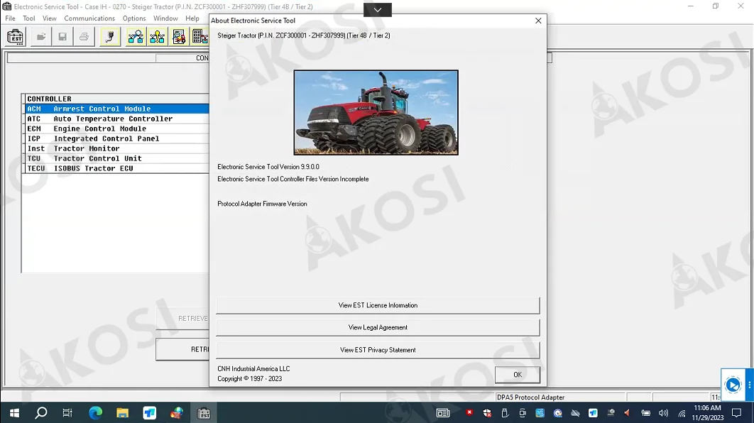 

Ноутбук CF53+ETIM Go and Est 380002884 Диагностический комплект для диагностического сканера корпуса New Holland DPA5 est Электронный сервисный инструмент
