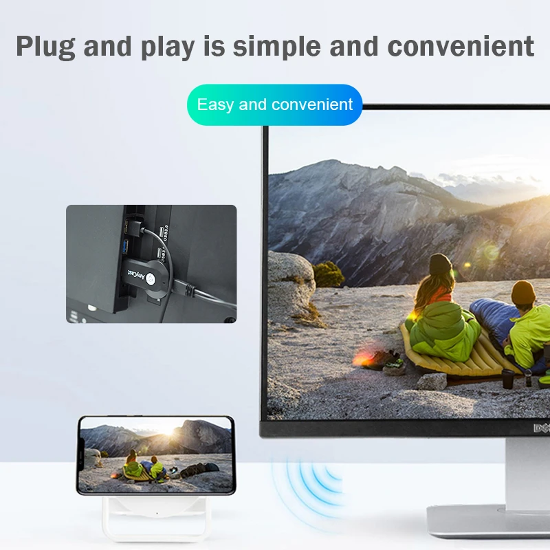 Anycast M2 Plus WiFi/беспроводной адаптер дисплея 1080P HDMI TV DLNA Airplay Miracast приемник |
