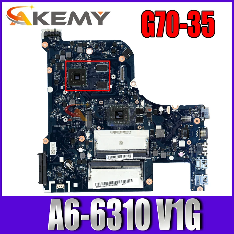 

NM-A671 laptop motherboard For Lenovo G70-35 motherboard For AMD A6-6310 V1G FRU 5B20K04300 DDR3 100% Fully Tested