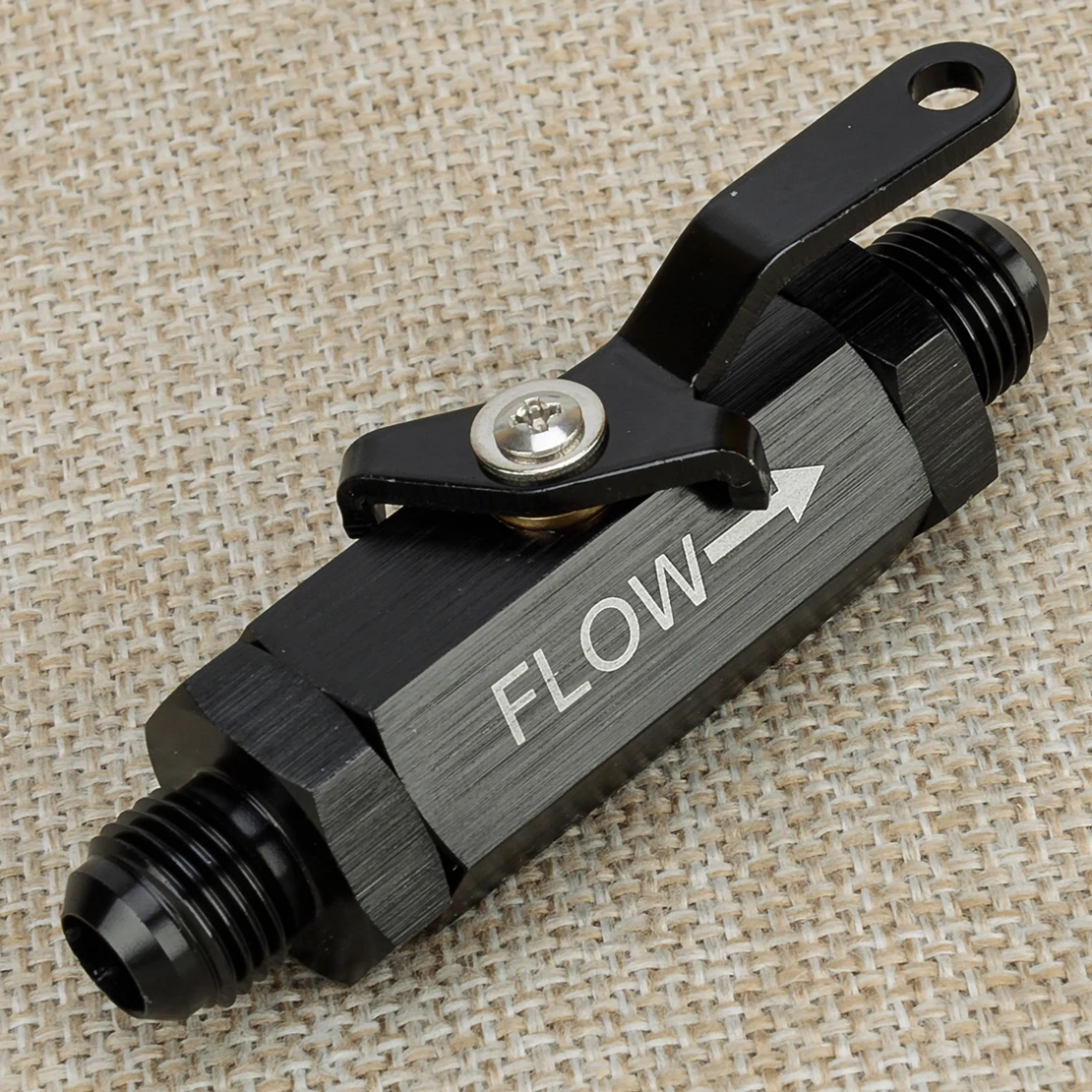 Универсальный автомобильный встраиваемый топливный фильтр AN6 6AN, запорный клапан, кабель, рычаг, черный алюминий Универсальный автомобильный встраиваемый топливный фильтр AN6 6AN, запорный клапан, кабель, рычаг, черный алюминий