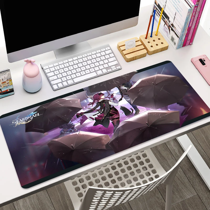 

Коврик для мыши Honkai со звездами, Настольный коврик для мыши, для компьютерных столов, игровых шкафов, Xxl, коврик для клавиатуры, игровой коврик