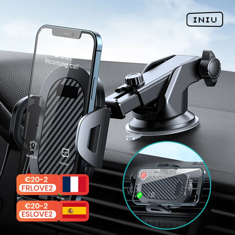 Автомобильный держатель для телефона INIU Sucker на присоске подставка с креплением