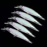 5pcs floating pencil fishing lures 11cm11 73g stickbait topwater walk for bass pike w3f6
