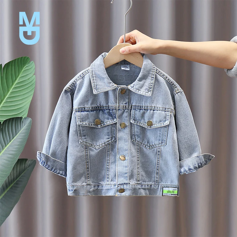 

New 1-6Years Olds Kids Baby Denim Jackets Fashion Boys Jacket Spring Autumn Casual Long Sleeve Coat Children Outerwear