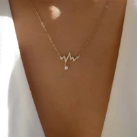 new design necklace pendant necklace lady diamond ecg necklace fashion party banquet jewelry necklace jewelry prom decoration