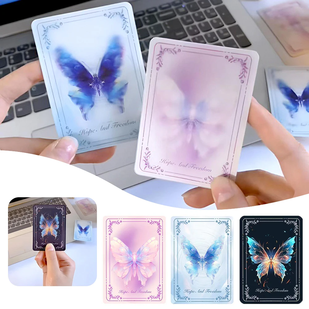 3D Меркурийская Бабочка Таро Светящаяся Поздравительная Открытка Ручной Работы