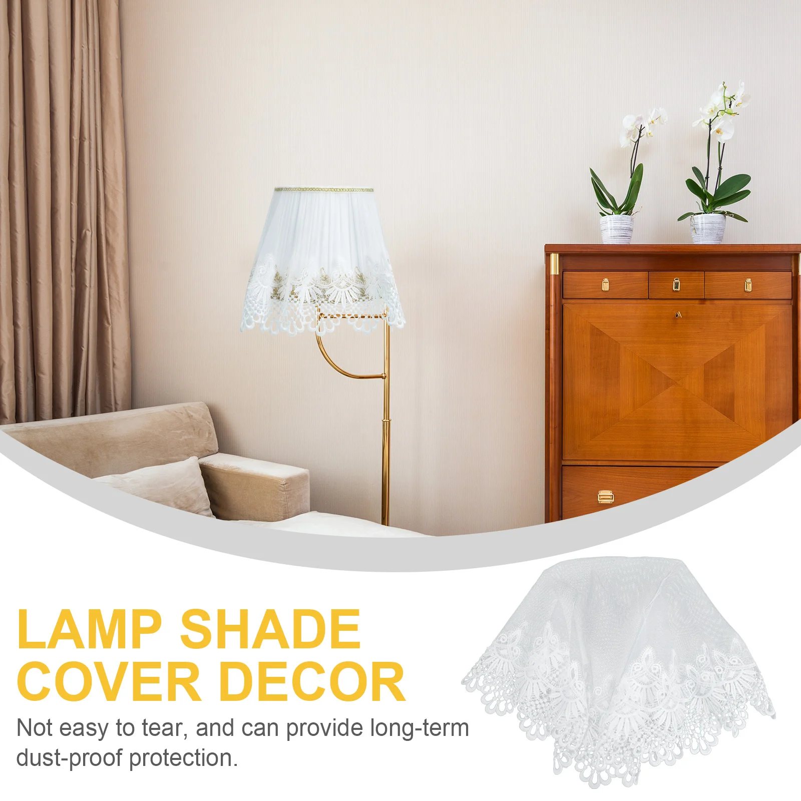 

Lace Light Shade Cover Elegant Style Lace Lampshade Cover for Table Lamp