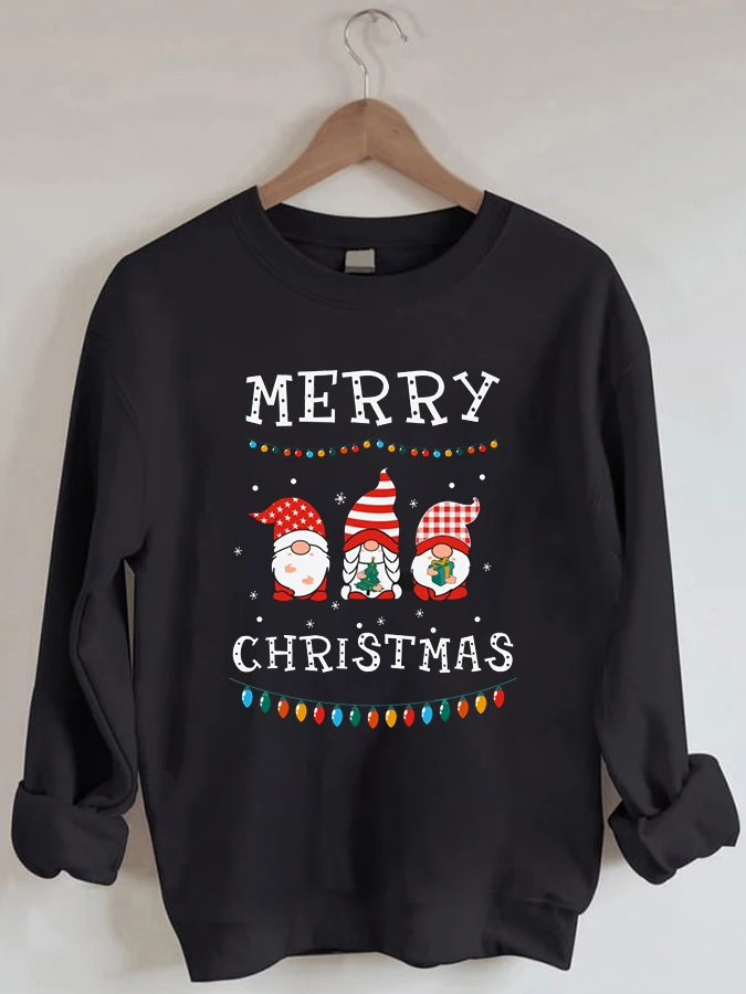 

Merry christmas Gnomes - Crew Neck Long Sleeve Sweatshirt