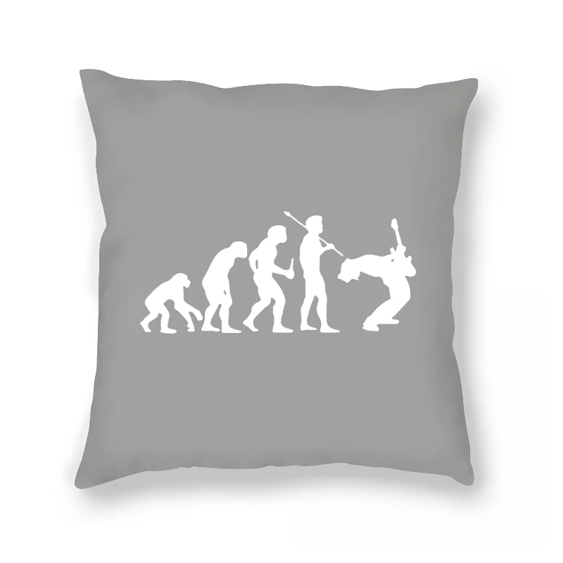 

Funny Guitarist Evolution Of a Guitarist Music Rock Guitar Musician Band Metal Pillow Case 31 Colors Unisex Cool