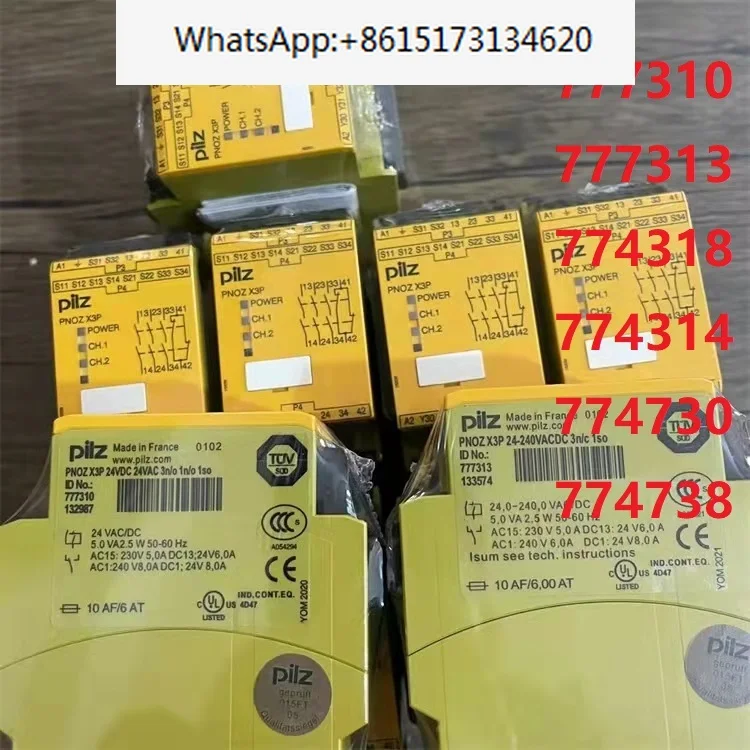 

1pcs New original Pilz Safety Relays PNOZ X3P 777310 777313 774318 774314 774730 774738 771105