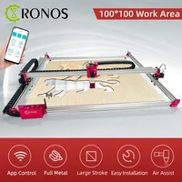 laser engraver 80w laser air assistadd cnc router z axis and rotary roller apppc 32 bit grbl control wood cutting printer tool