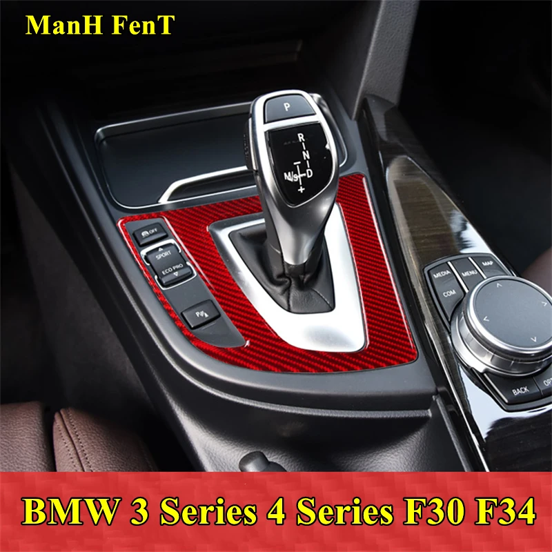 

Для 2013-2018 BMW 3 4 серии 3GT F30 F34 зубчатая панель из углеродного волокна украшение интерьера 3D наклейка