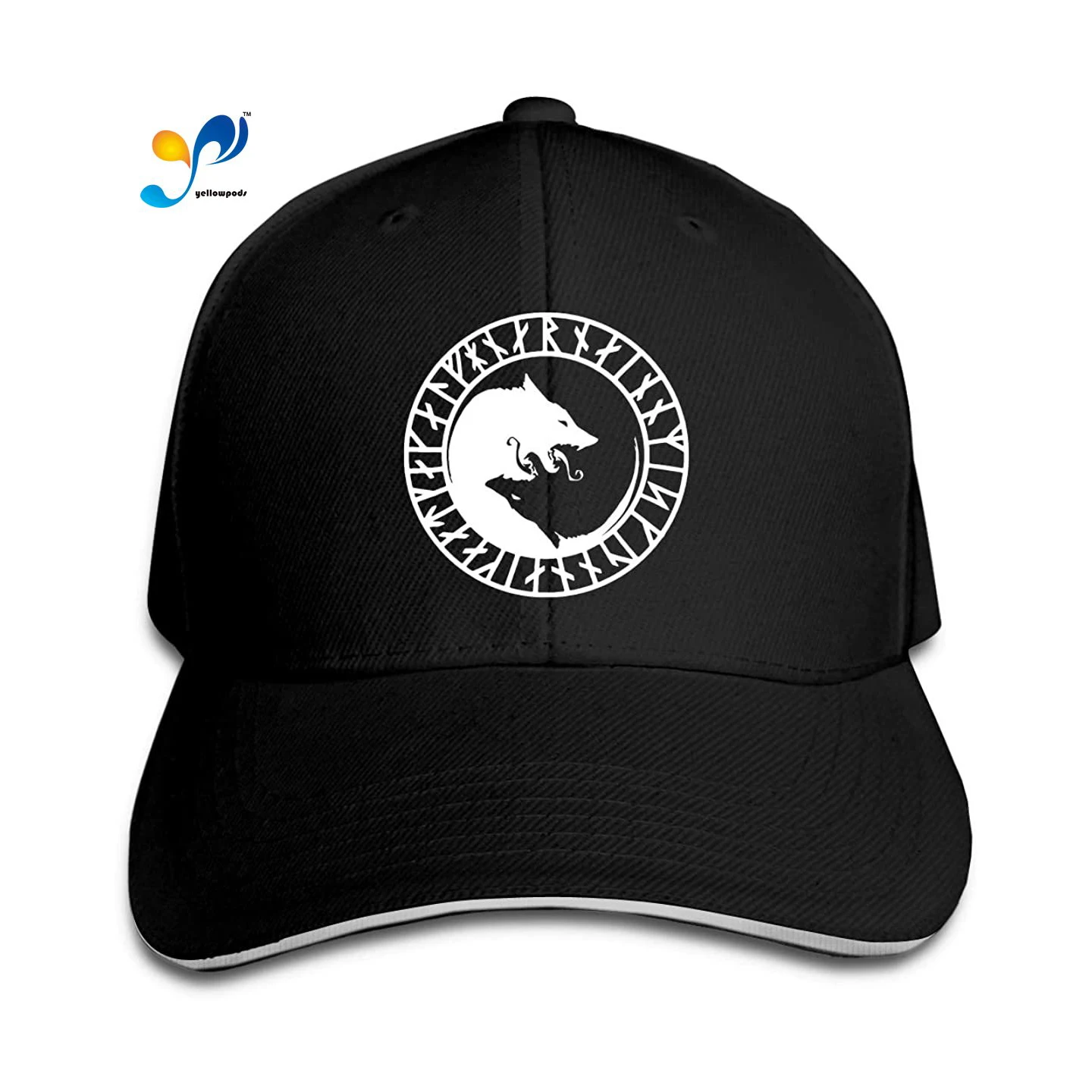 

Odin Thor Viking Norse Wolf Ying Yang Man's Woman Classical Hat Fashionable Peak Cap Cap Moto Gp Baseball Cap