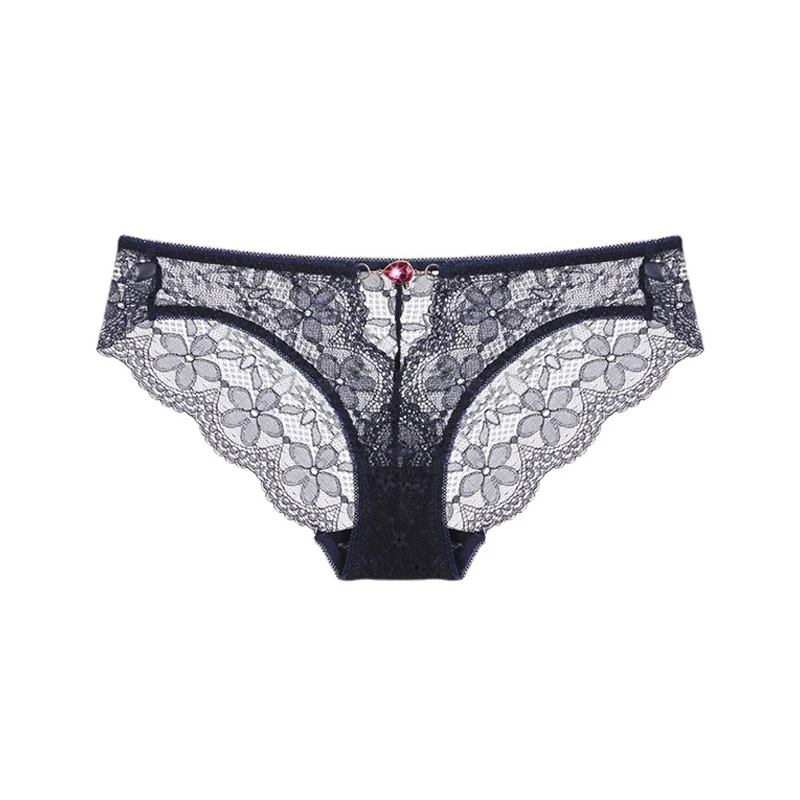 

Diamond Lace Sexy Women's Briefs Transparent Temptation Low Waist Underwear Women Breathable Charming Sexy Panties Women