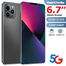Global Version 6.7 inch Notch Screen 5G Smartphone 12GB+512GB for Apple IPhone 13 Pro Max Cellphone Samsung Huawei Mobile Phone