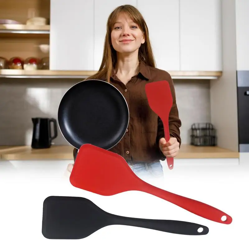 

Кухонная лопатка, антипригарная силиконовая лопатка для стейка, многофункциональная термостойкая ложка для жарки яиц, рыбок, кухонные инструменты, аксессуары