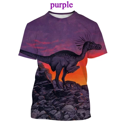 Футболка с коротким рукавом и 3D-принтом динозавра