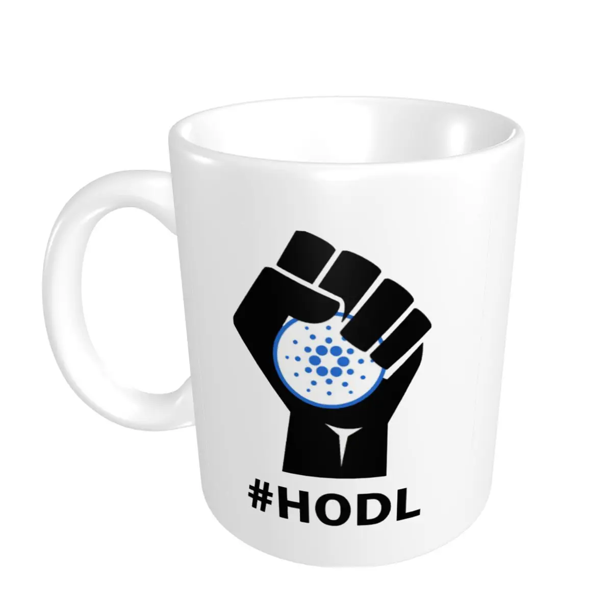 

Promo Top Quality HODL CardanoFist HODLing ADAblack Mugs Geek Xrp CUPS Print milk cups
