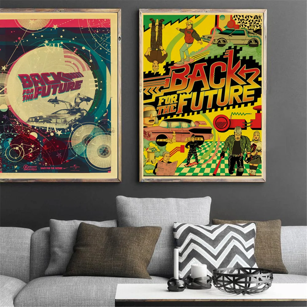 

Back To The Future Sci-fi Movie Art Posters And Prints Canvas Art Decorative Wall Pictures For Living Room Home Decor Painting