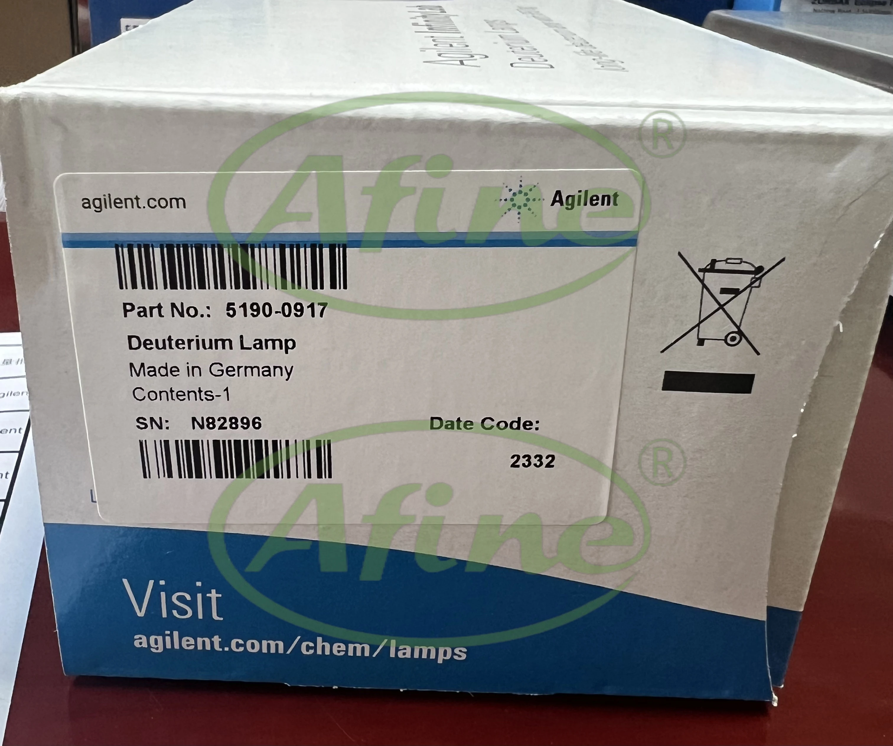 AFINE Agilent 5190-0917 Infinity Lab Deuterium Лампа 8-контактная с RFID-меткой для G4212A/B G7117A/B/C G7100 CE