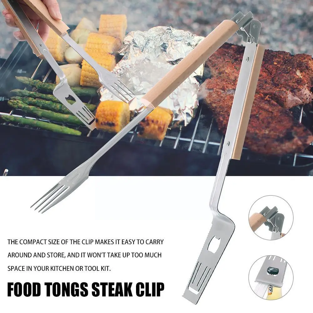 

2 In 1 Food Grill Clip Barbecue Salad Food Clip Bbq Steak Flipping Tongs Food Food Grill Cooking Clip Kitchen Clip Tongs Cl C2o1