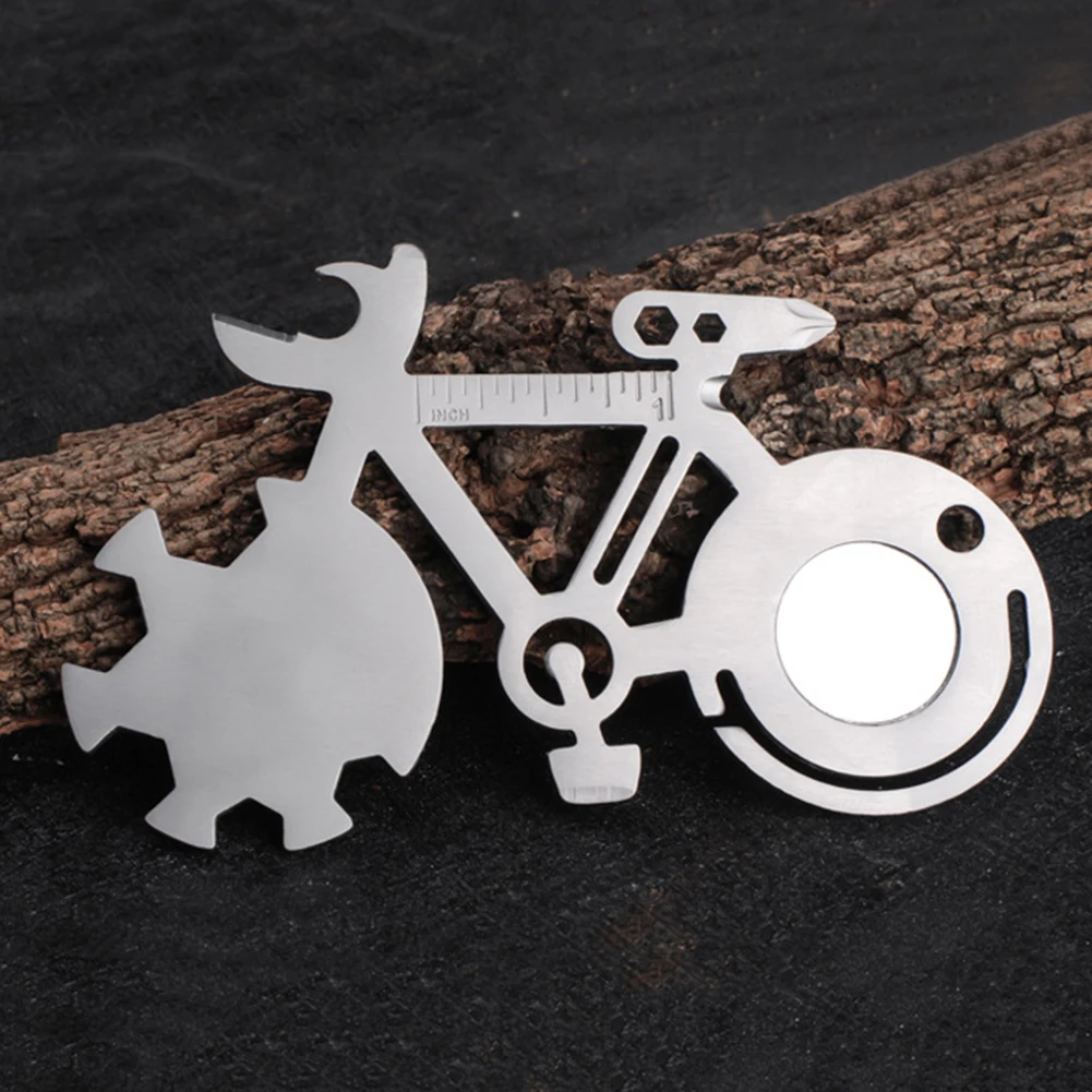 

Bicycle Shape Wrench Multi-purpose Bicycle Shape Tool Card Outdoor Portable Tools Repair Wrench Bike Repair Tool