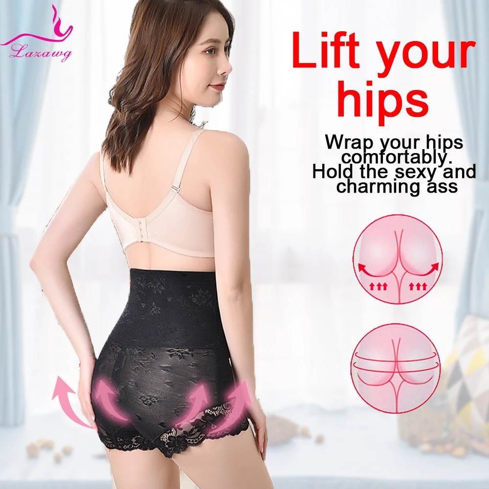 LAZAWG Body Shaper Shorts for Women Weight Loss Seamless Waist Trainer Slimming Panties Shapewear Tummy Control Underwear Gym