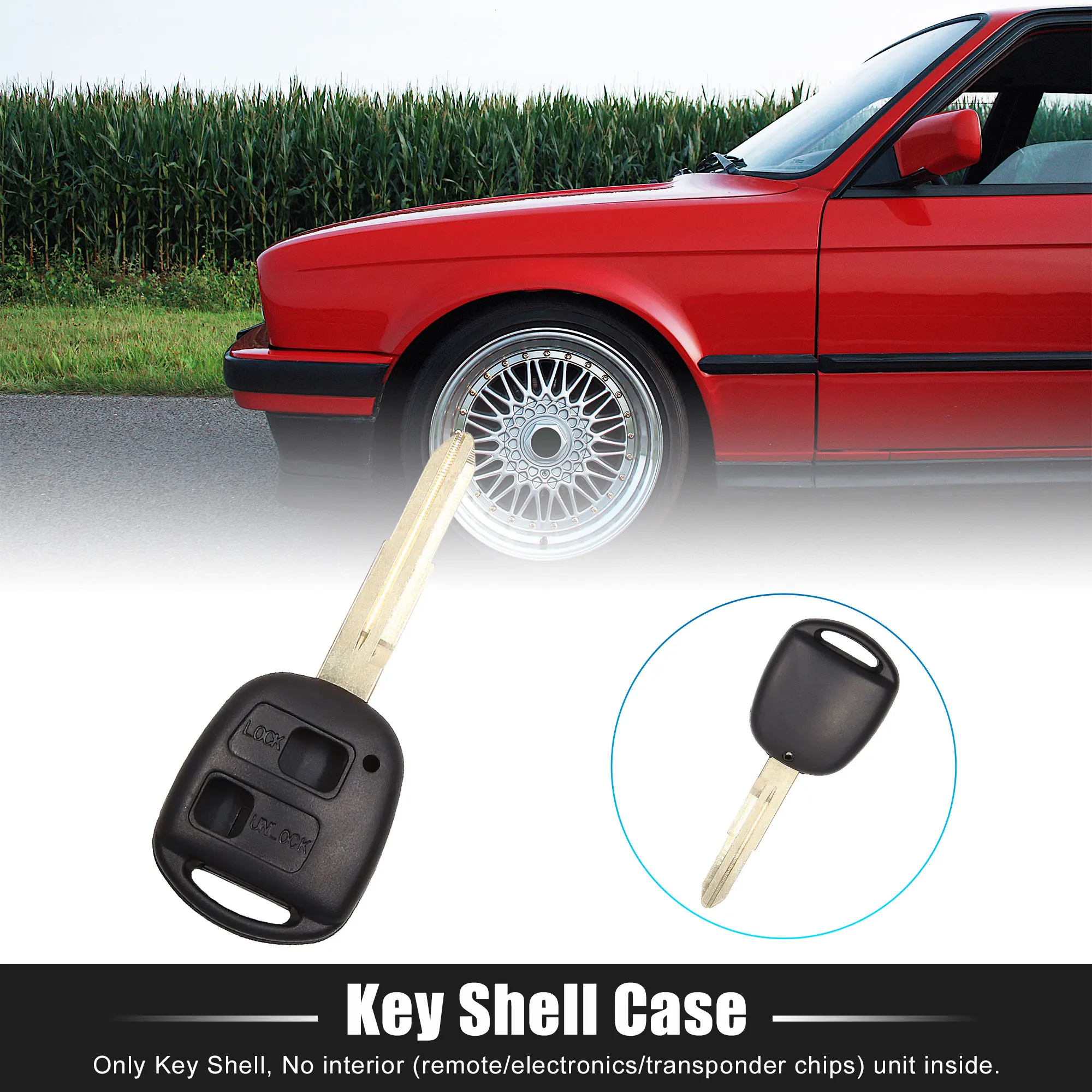 

X Autohaux Car Remote Key Fob Case Shell Cover Tools for Toyota Avensis Celica Corolla Camry Echo Kluger Prado RAV4 Yaris Hiace