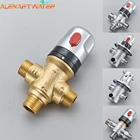 Термостатическое смешивание из латуни, регулируемая температура воды, душевая панель, клапан, термостат, кран