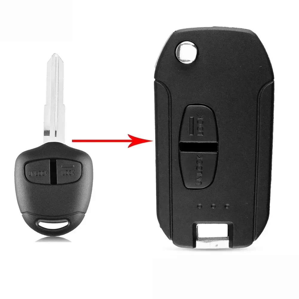 

Модифицированный складной автомобильный ключ KEYYOU для Mitsubishi, новый ASX GRANDIS Outlander LANCER-EX MIT11/MIT8, лезвие 2/3 кнопки