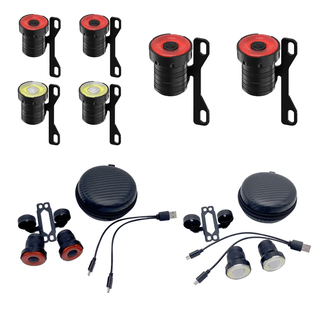 

4 Pieces Skateboard Lights 3 7V Rechargeable Skateboarding Wheel Lamp Adjustable Front Lighting Taillight Frint light