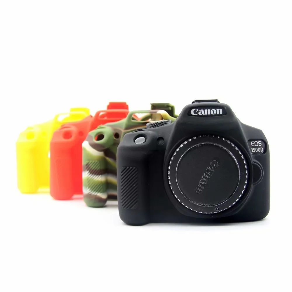 

Silicone Armor Skin Case Body Cover Protector for Canon 1300D 1500D Rebel T6 Kiss X80 Digital Camera Digital Camera
