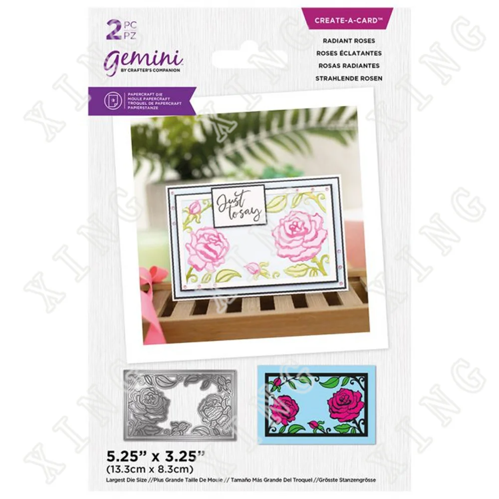 

Radiant Roses New Metal Cutting Dies for Diy Scrapbooking Crafts Stencils Maker Photo Album Template Handmade Decoration