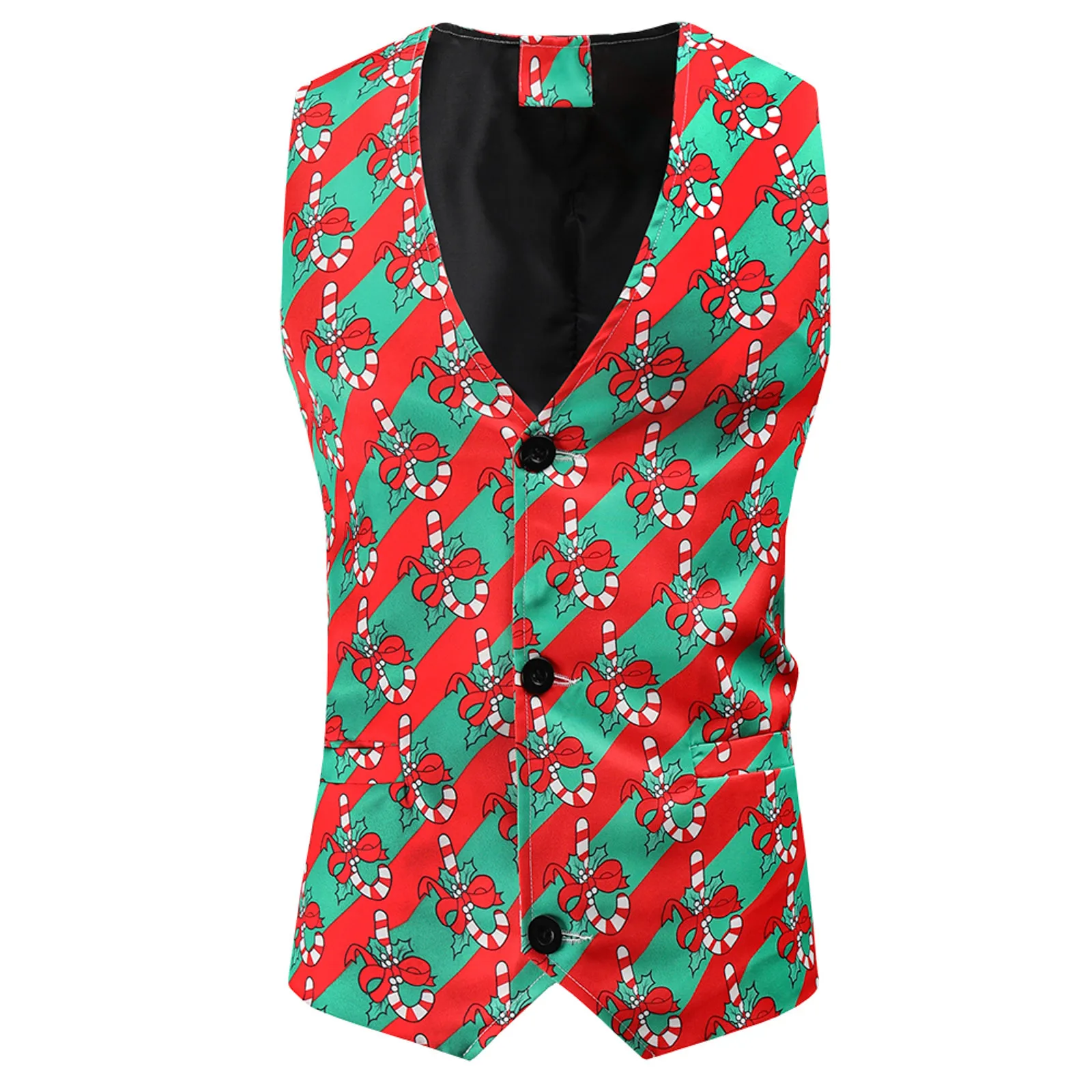 

Suit Single-breasted Printed Fashion Christmas Vest Casual Men's Men's Tank Tops Fun2fun Blouse