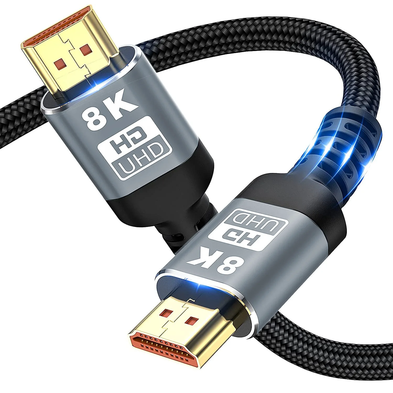 

8K HDMI 2.1 Cable 8K 60Hz 4K 120Hz HDMI Cable 2M 3M 5M UHD High Quality Braided HDR 48Gbps for Laptop PS4 TV Projectors Monitor