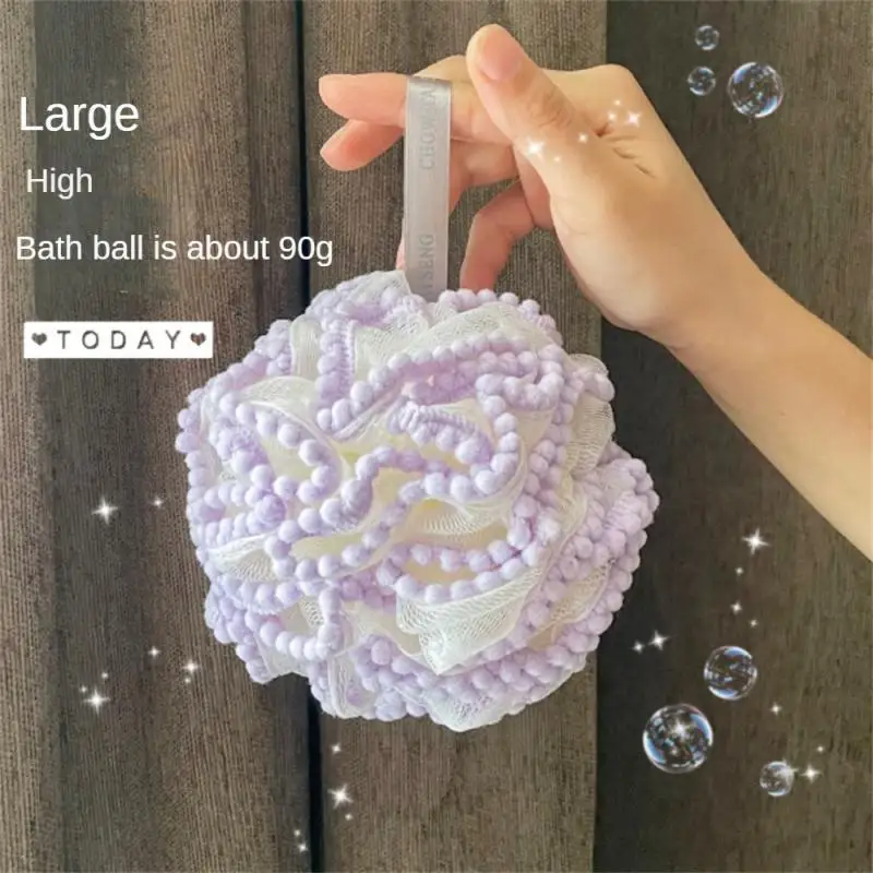 

Durable Skin Cleaning Ball Non-spreading Bath Balls Lovely Shower Gel Bubbler Bathroom Accessories Bath Flower High-grade Adult