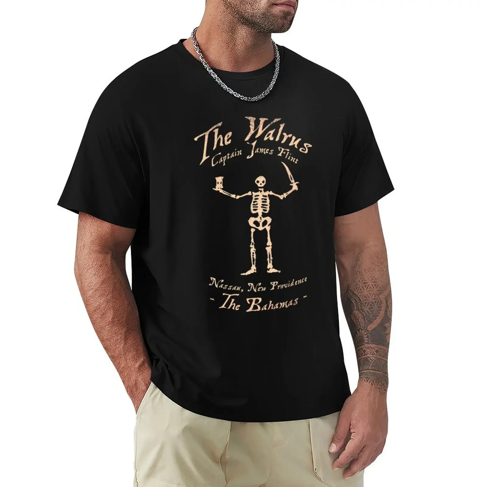 Футболка Black Sails-The Walrus одежда в стиле аниме футболка на заказ с короткими рукавами