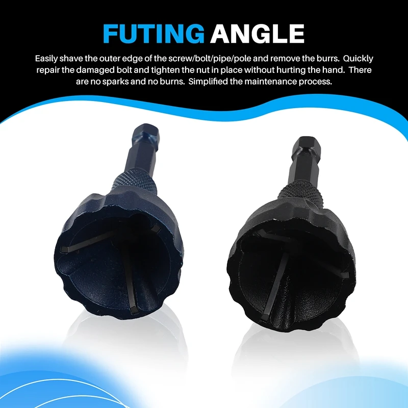 BEAU-2 шт. карбид вольфрама инструмент для снятия заусенцев с внешней фаской 1/8